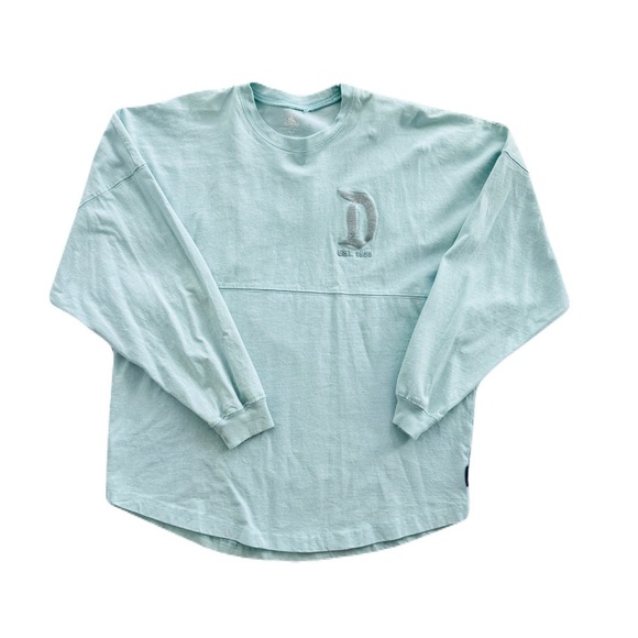 Unisex Disneyland Park Resort Rare Blue GlitterSpirit Jersey Size Small Bounding - Picture 2 of 7